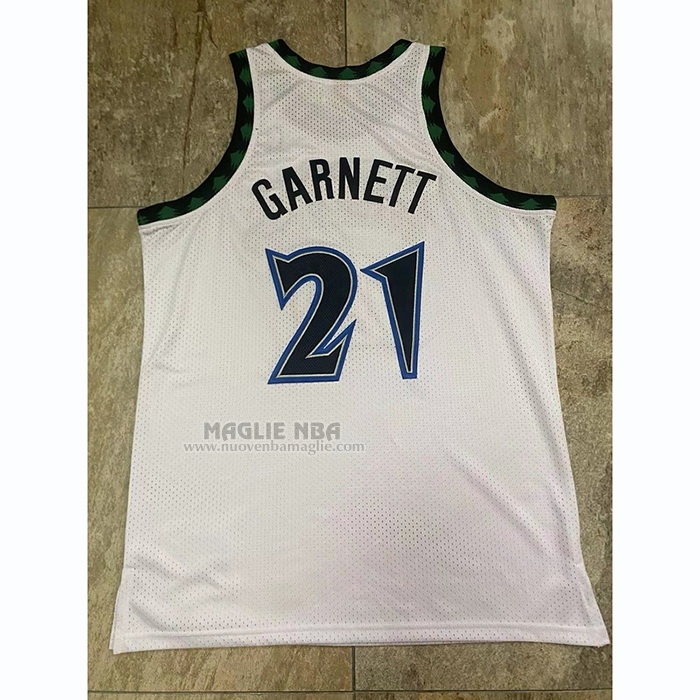 Maglia
 Kevin Garnett NO 21 Minnesota Timberwolves Mitchell & Ness 1997-98 Bianco

